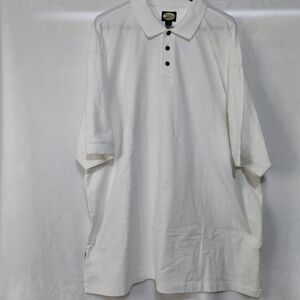 Tommy Bahama Mens XXL 2XL Subtle Stripe White Cotton Polo Shirt Made In Canada E